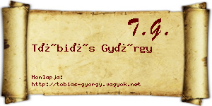 Tóbiás György névjegykártya